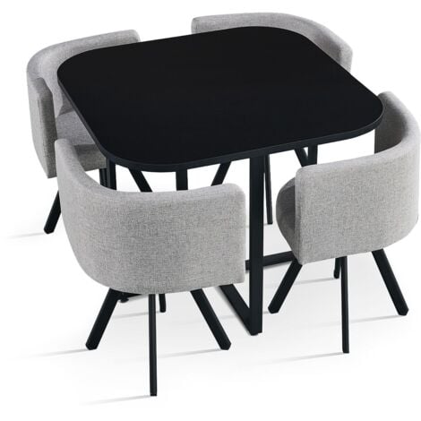 MENZZO Effet marbre blanc et Velours Noir