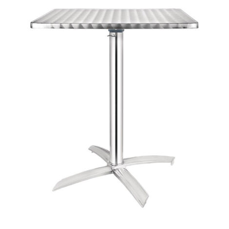 Table Carrée à Plateau Basculant Inox 600 mm - Bolero