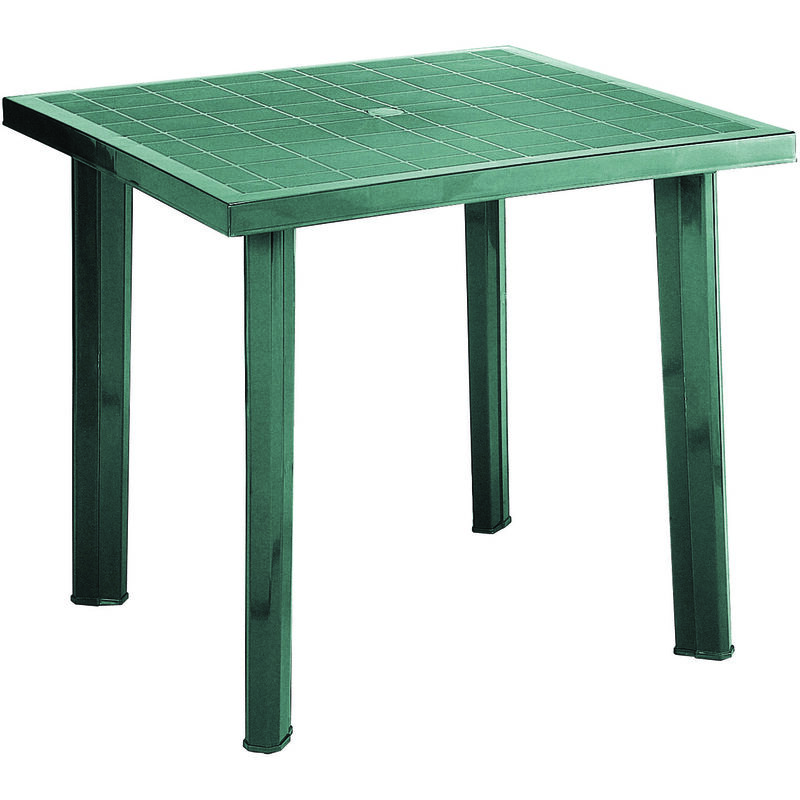 Table résine arc vert 80X75