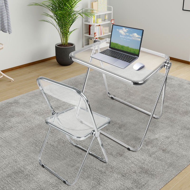 Table + Chaises Transparent pour Petits Espaces