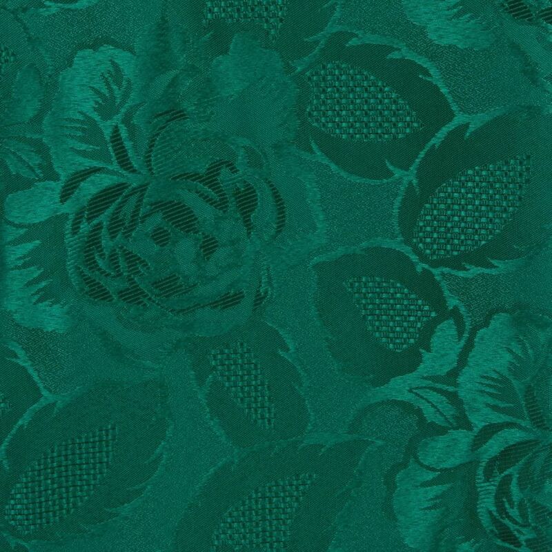 S.green - Table Cloth Damask Rose 52 X52' Forest Green