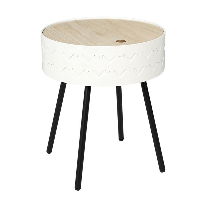 Table Coffre Eugenie Blanc Home Deco Factory