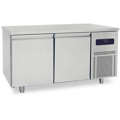 Table Congélateur Pâtisserie 2 Portes 600 x 400 mm Dessus Inox - Virtus