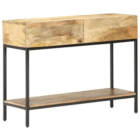 Table console 100x35x76 cm Bois de manguier massif  vidaXL