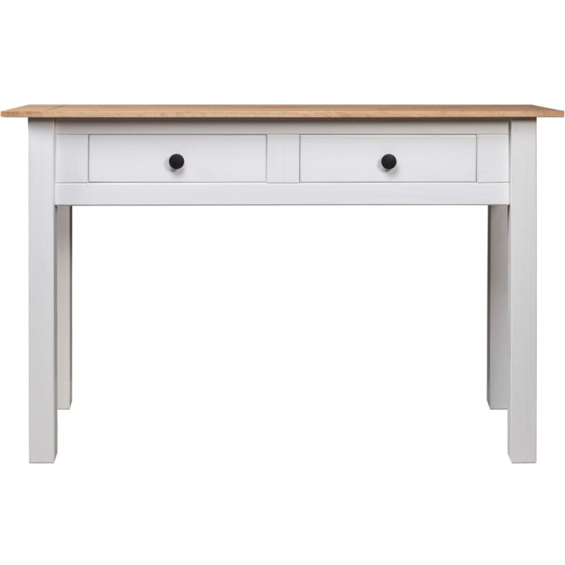 Vidaxl - Table console Blanc 110x40x72 cm Pin solide Gamme Panama