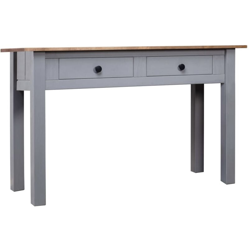 Vidaxl - Table console Gris 110x40x72 cm Pin solide Gamme Panama
