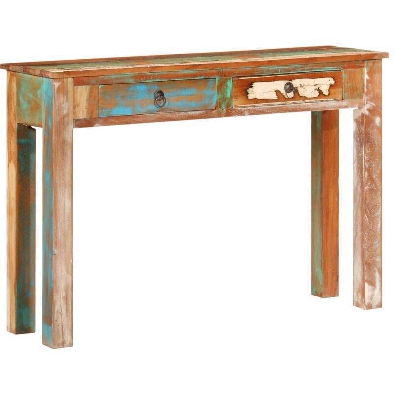 Vidaxl - Table console 110x30x75 cm bois massif de récupération