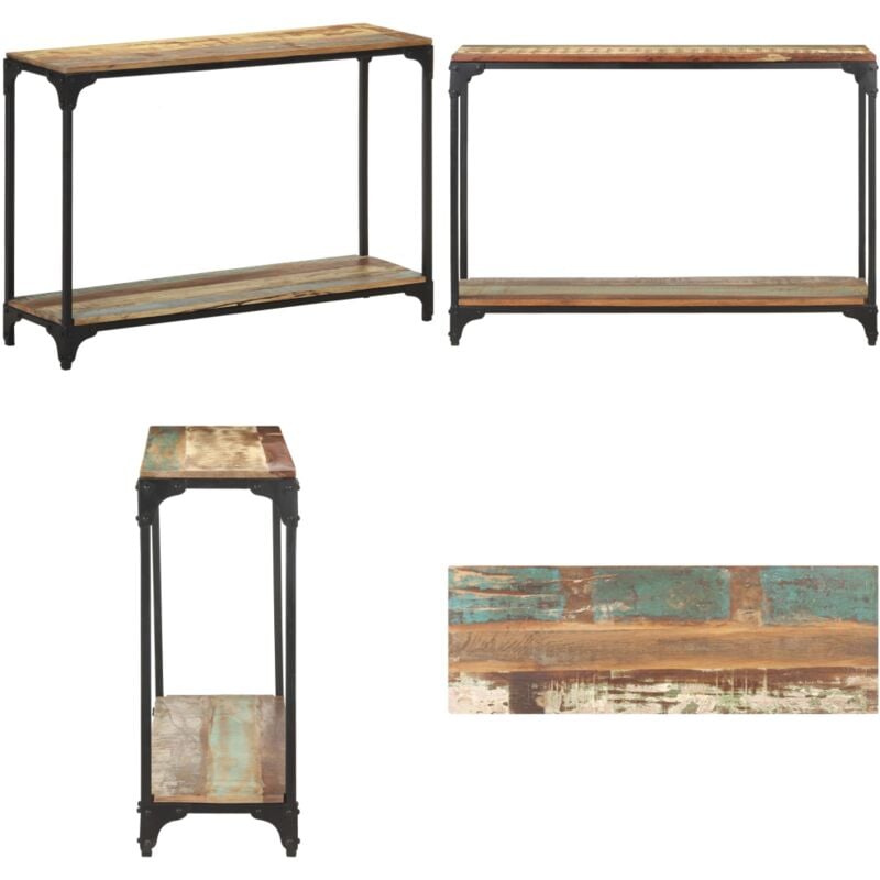 Vidaxl - Table console 110x30x75 cm Bois solide de récupération - Table Basse - Table D'appoint - Mobilier Rustique - Table Console Bois - Décoration