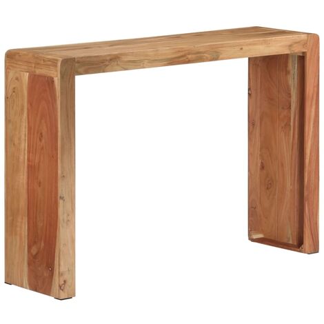 Console Jiling En Acacia – 112 Cm De Long, Style Ethnique Chic Avec Gravures Laiton – Parfaite Pour L’entrée Ou Le Salon