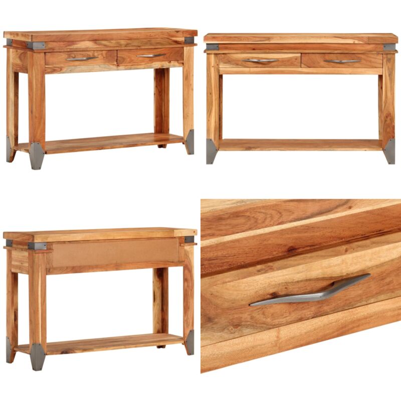 Vidaxl - Table console 110x34x74 cm Bois d'acacia massif - Table Basse - Meuble Entrée - Console En Acacia - Mobilier Design - Table D'appoint - Home
