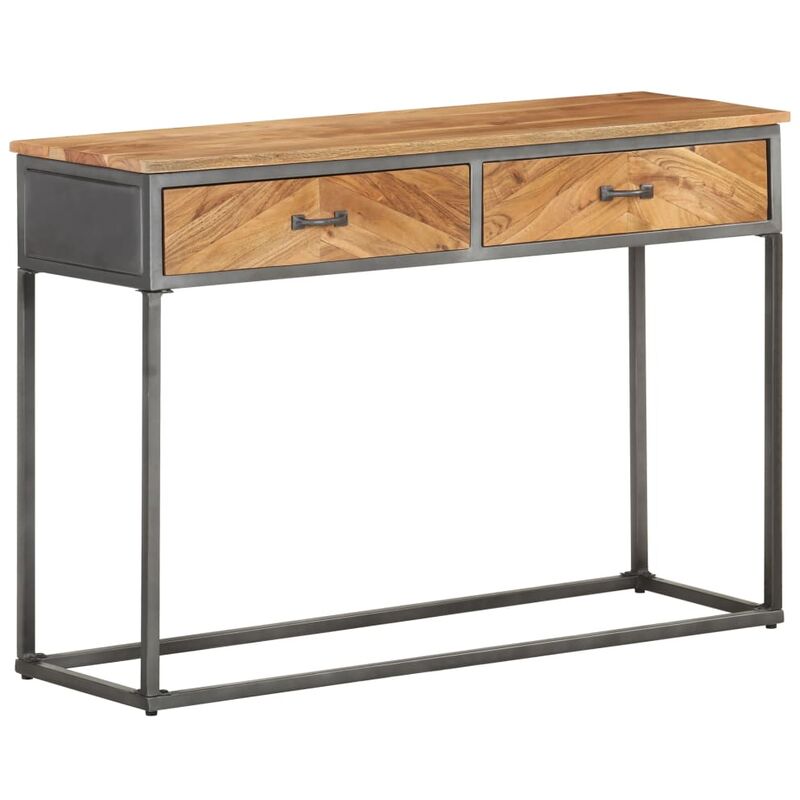 Table console 110x35x75 cm Bois d'acacia massif vidaXL