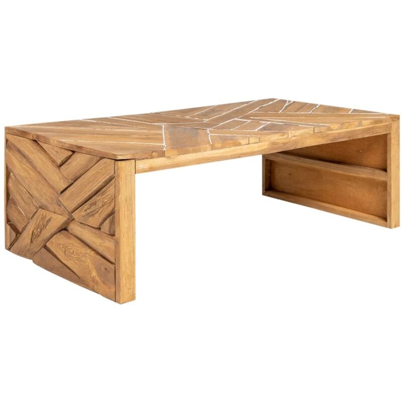 Vidaxl - Table basse Bois de teck massif 110x35x38 cm