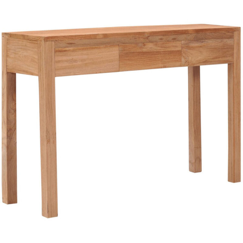Table console 110x35x75 cm bois de teck solide
