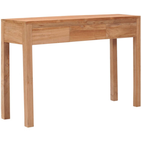 Table console 110x35x75 cm bois de teck solide vidaXL
