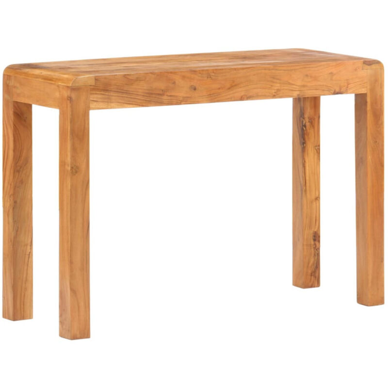 Vidaxl – Table console en bois d'acacia massif 110x40x76cm – Finition miel – Article poli et laqué – Unique par ses grains naturels