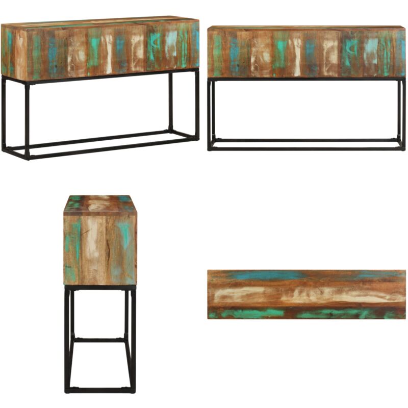 Vidaxl - Table console 120x30x75 cm Bois de récupération massif - Table Basse Industrielle - Table D'appoint Vintage - Meuble Design - Mobilier