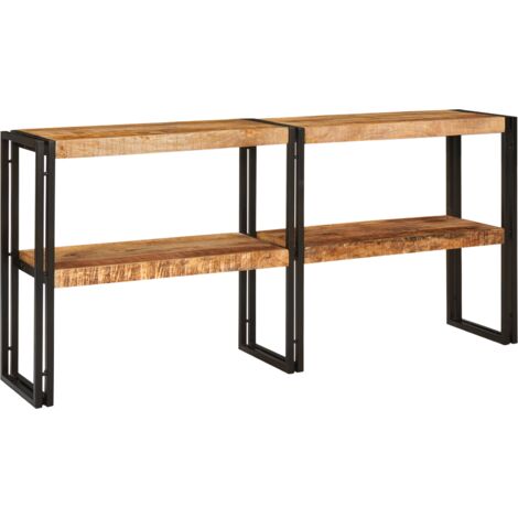 Table console 160x33x75 cm en bois brut de manguier vidaXL