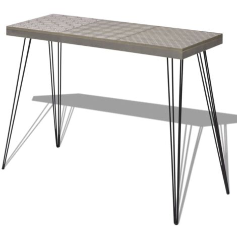 Table console 90 x 30 x 71,5 cm Gris vidaXL