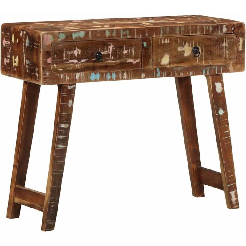 Vidaxl - Table console 90x32x75 cm bois massif de récupération