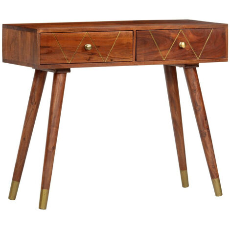 Table console 90x35x76 Bois d'acacia massif 2