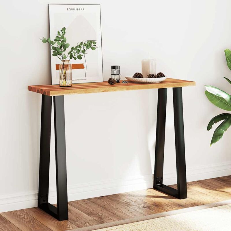 Table console à live edge 110x35x80 cm bois d'acacia solide Vidaxl