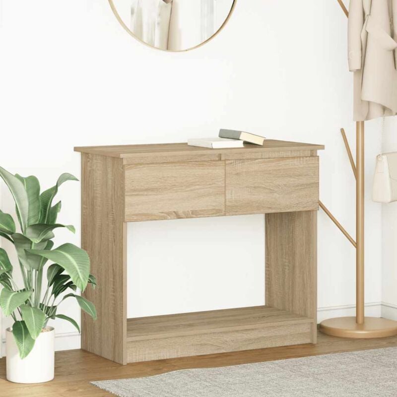 Vidaxl - Table console avec tiroirs chêne sonoma 85,5x38,5x74,5 cm