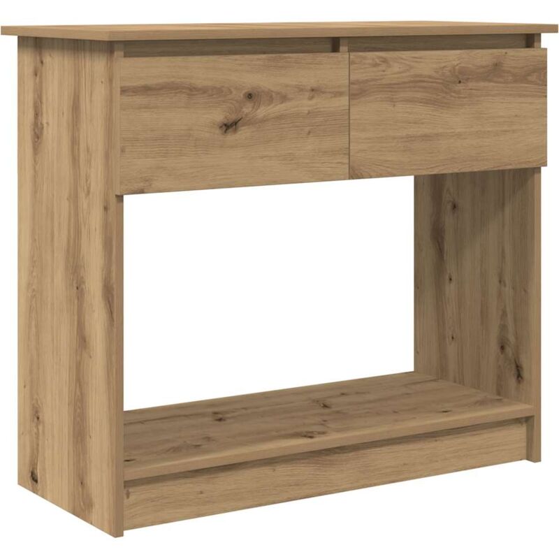 Vidaxl - Table console avec tiroirs chêne artisanal 85,5x38,5x74,5 cm