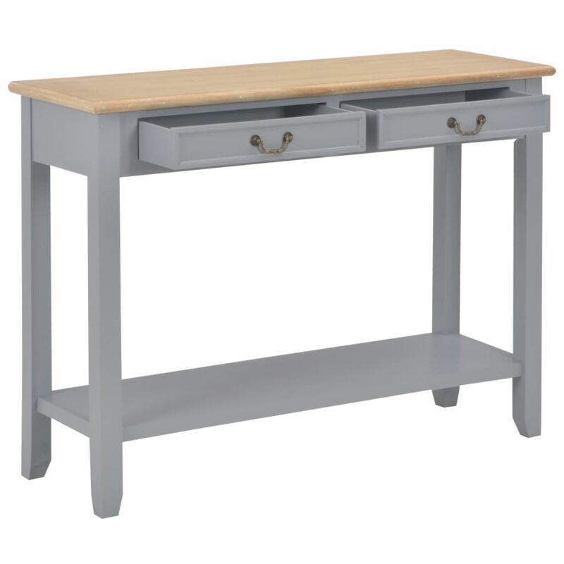 Vidaxl - Table console Gris 110x35x80 cm Bois