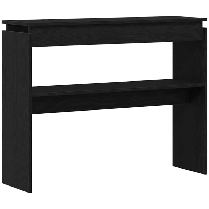 Vidaxl - Table console Chêne noir 80x30x102 cm en bois d'ingénierie