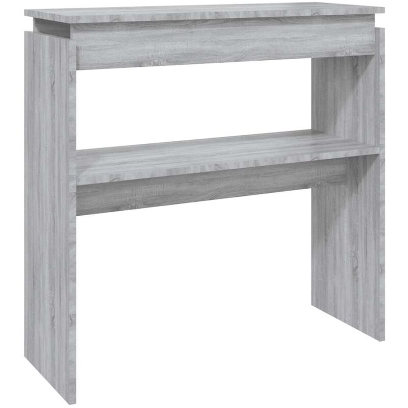 Vidaxl - Table console Sonoma gris 80x30x80 cm Bois d'ingénierie