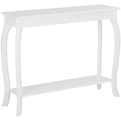 Table Console Blanche en MDF de Style Traditionnel pour Hall d'Entrée et Couloir Classique ou Scandinave Beliani