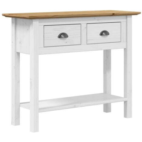 Table console BODO marron 90x34,5x73 bois de pin massif