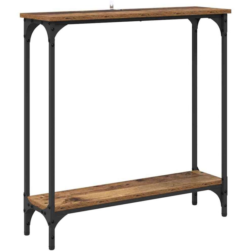 Table console Bois Ancien 75 x 22,5 x 75 cm Bois d'ingénierie CFW739680