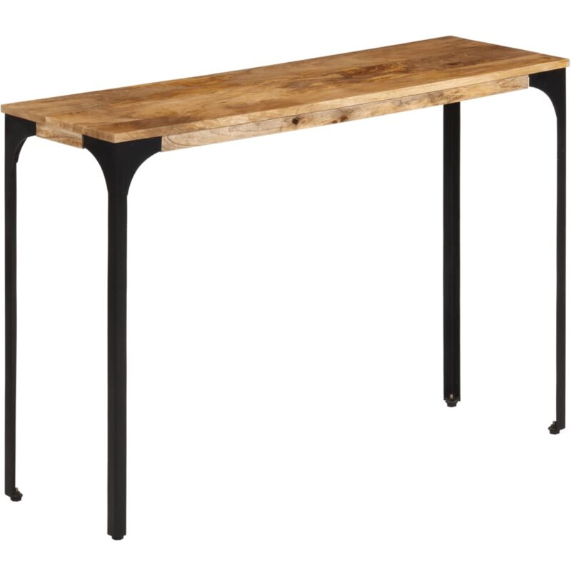 Vidaxl - Table console marron 110x35x76cm bois massif de manguier et fer