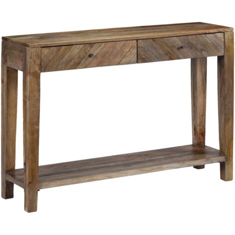 Bois de Manguier Massif Table Console Table d'Appoint Multicolore vidaXL