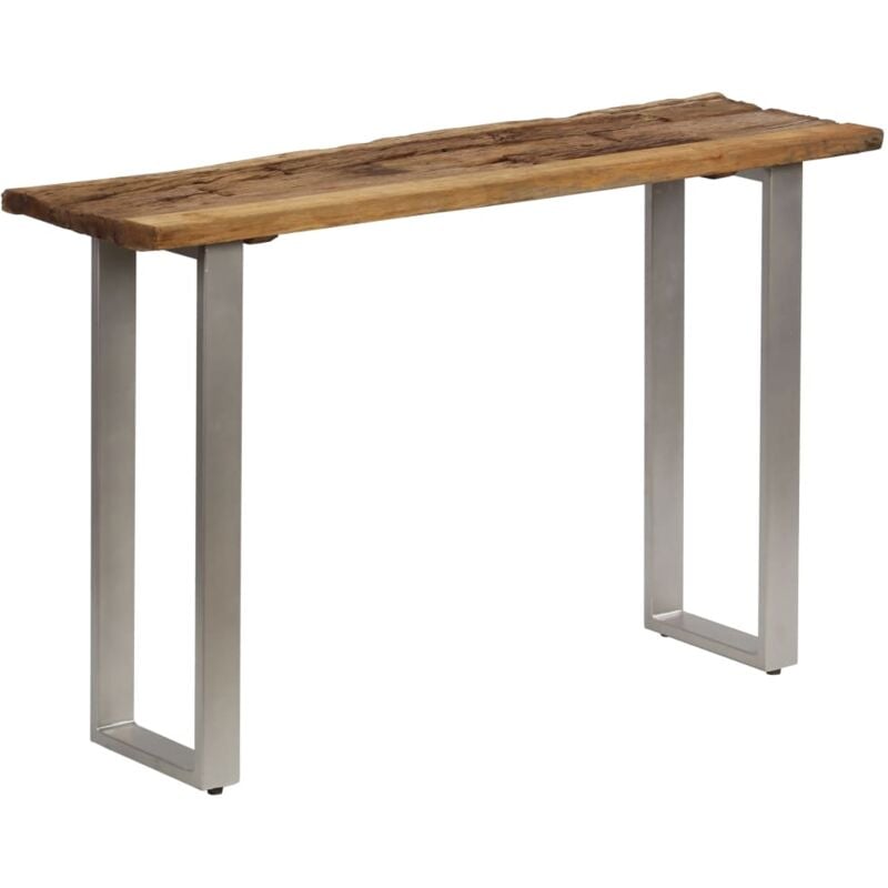 Vidaxl - Table console Bois de récupération et acier 120x35x76 cm