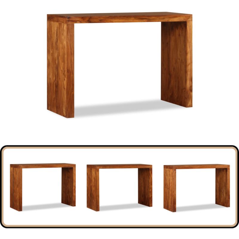 Vidaxl - Table console Bois massif avec finition miel 110x40x76 cm - Table Basse - Table D'appoint - Table Console - Acacia - Mobilier