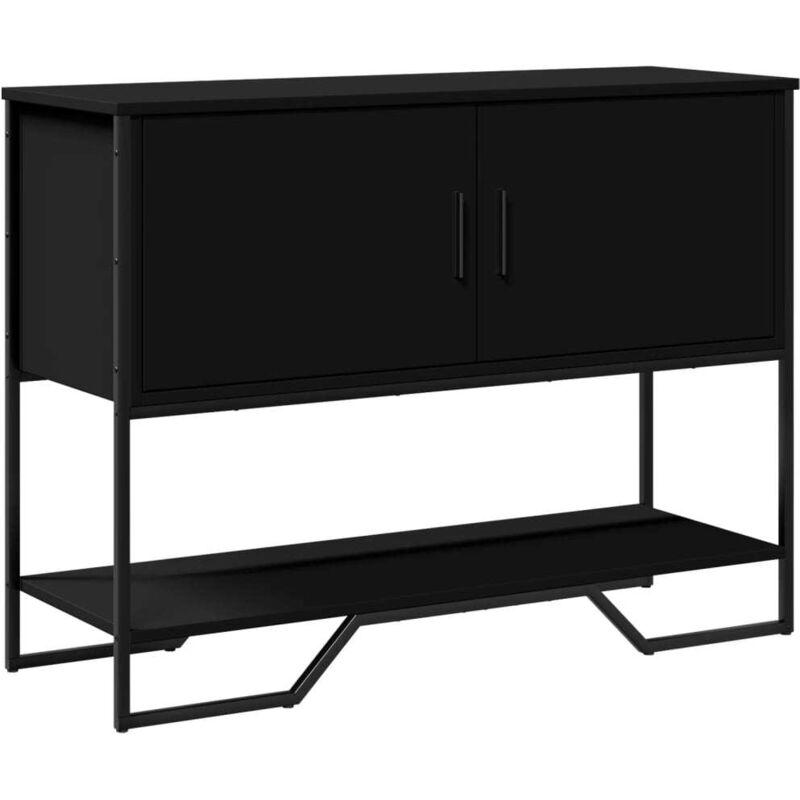 Vidaxl - Table console noir 100x35x74,5 cm bois d'ingénierie