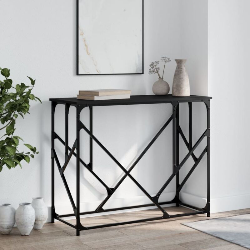 Vidaxl - Table console noir 100x40x80 cm bois d'ingénierie