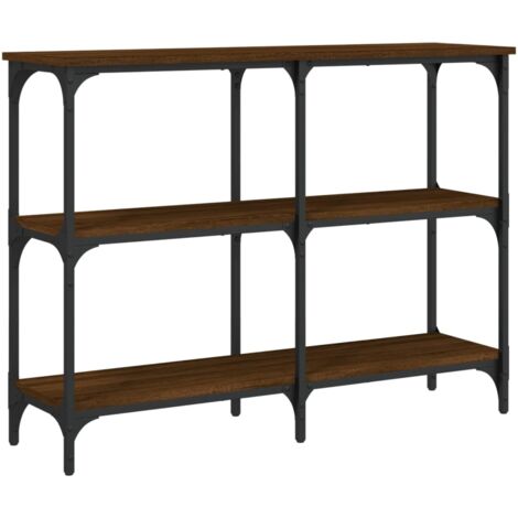 Table console chêne marron 100x29x75 bois d'ingénierie