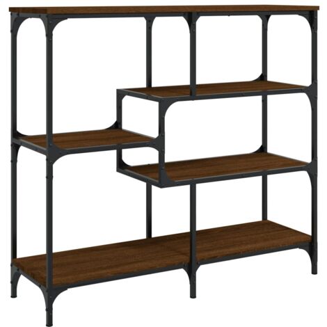 Table console chêne marron 103x32x95 bois d'ingénierie