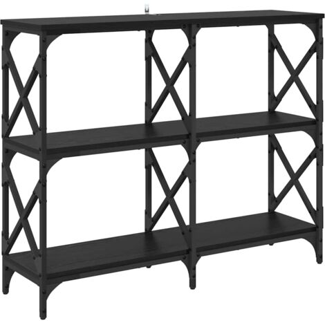 Table console Chêne noir 100 x 28 x 80,5 cm Bois d'ingénierie CFW698738