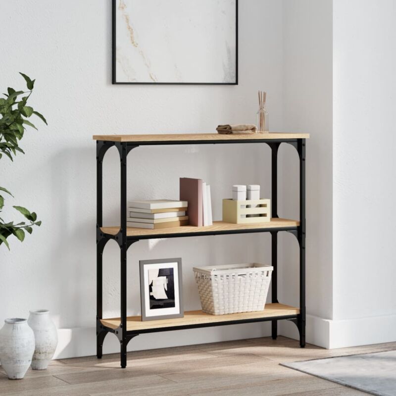 Vidaxl - Table console chêne sonoma 75x22,5x75 cm bois d'ingénierie