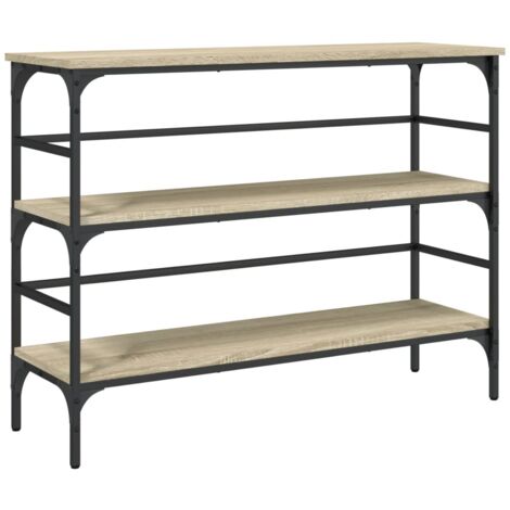 Table console chêne sonoma 100x32x75 bois d'ingénierie