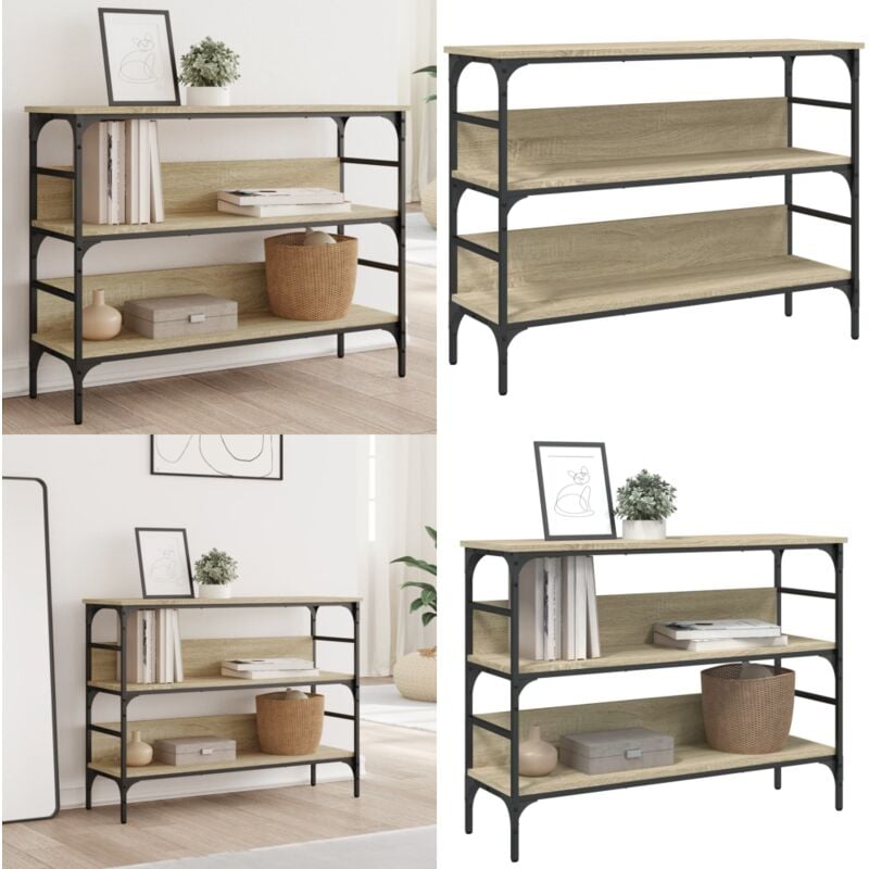 Vidaxl - Table console chêne sonoma 100x32x75 cm bois d'ingénierie - Table Basse - Table D'appoint - Meuble D'entrée - Table Console - Mobilier