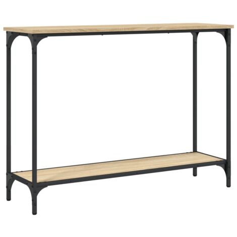 Table console chêne sonoma 101x30,5x75 bois d'ingénierie