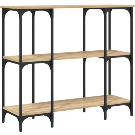 Table console chêne sonoma 102x35x90 bois d'ingénierie