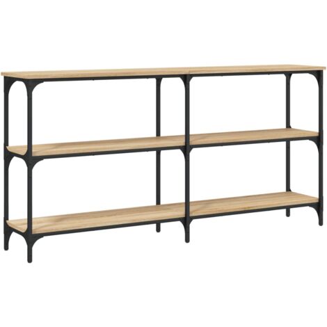 Table console chêne sonoma 150x29x75 bois d'ingénierie