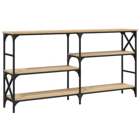 Table console chêne sonoma 150x29x76,5 bois d'ingénierie