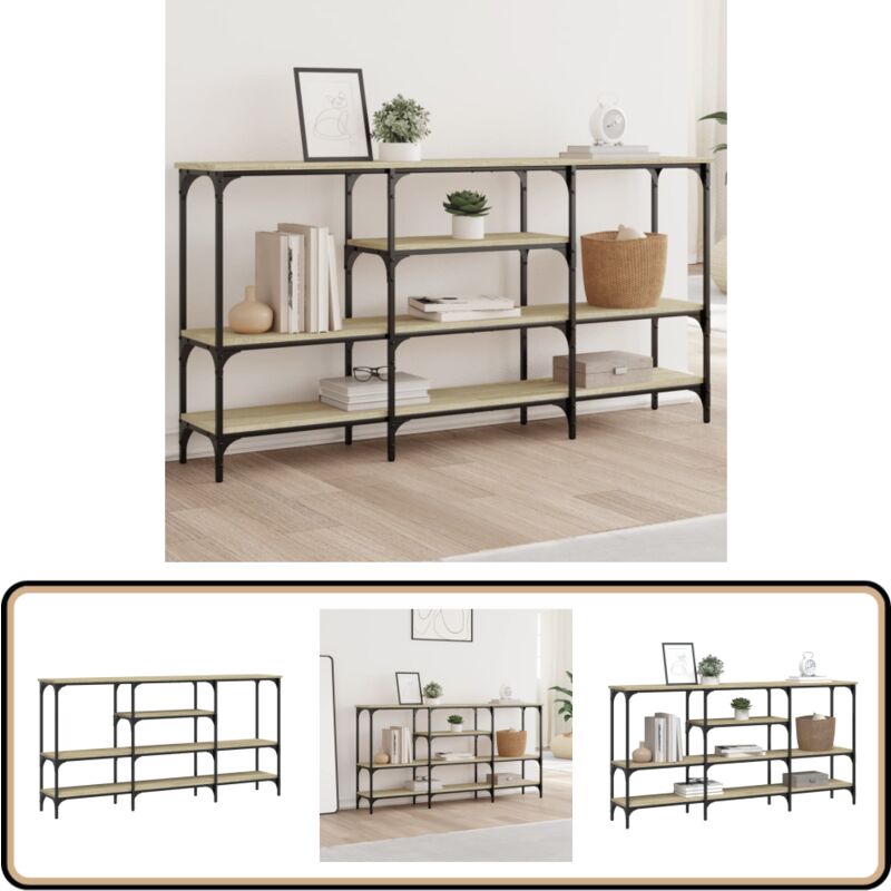 Vidaxl - Table console chêne sonoma 160x29x80 cm bois d'ingénierie - Table Basse - Meuble D'entrée - Table D'appoint - Table Console - Table
